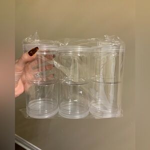 Containers with Lids Plastic X 6 BRAND NEW Crafts Storage & Organization Kitchen